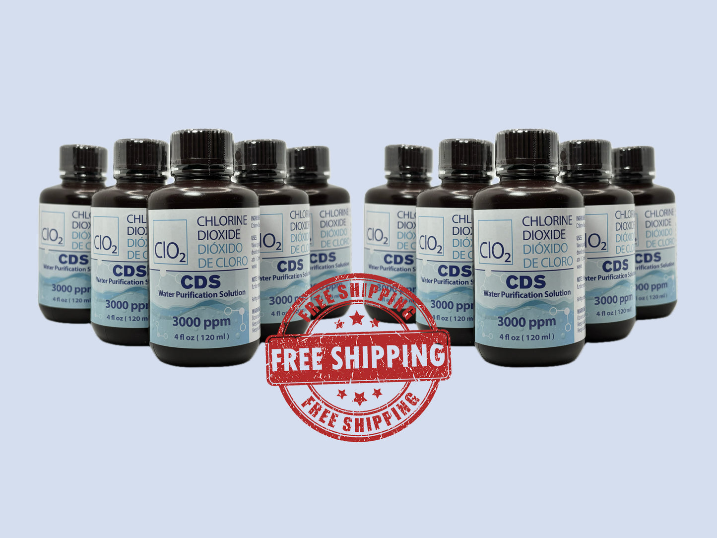 CDS Chlorine Dioxide / Dioxido de Cloro - 10 Pack