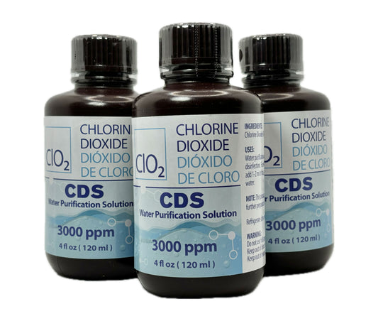 CDS Solution Chlorine Dioxide / Dioxido de Cloro CDS - Triple Pack